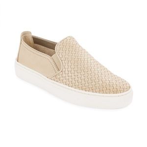 Slip on leather sneakers